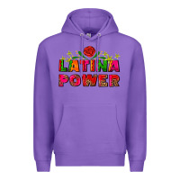 Purple latina power Premium Hoodie - AdoDesignShop