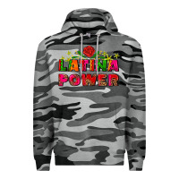 Slate Camo latina power Premium Hoodie - AdoDesignShop