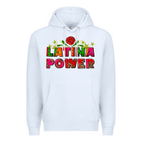 White latina power Premium Hoodie - AdoDesignShop