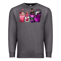 Charcoal Heather wednesday and enid coffee cups Premium Sweatshirt - Zillion Design Studio
