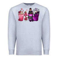Heather Grey wednesday and enid coffee cups Premium Sweatshirt - Zillion Design Studio