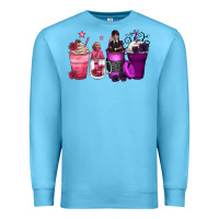 Ocean Blue wednesday and enid coffee cups Premium Sweatshirt - Zillion Design Studio