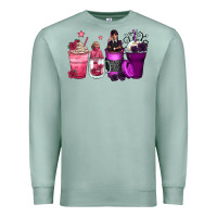 Seafoam wednesday and enid coffee cups Premium Sweatshirt - Zillion Design Studio
