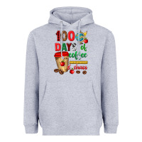 Heather Grey 100 days of coffee and chaos Heavyweight Hoodie - texasbilliewilder