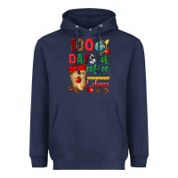 Navy 100 days of coffee and chaos Heavyweight Hoodie - texasbilliewilder