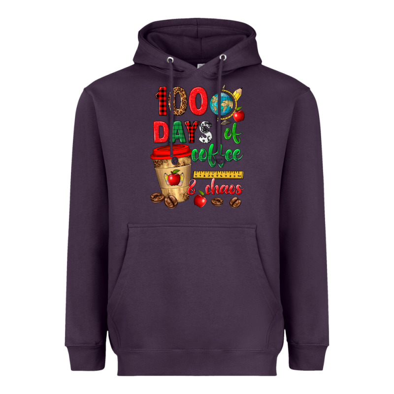 100 Days Of Coffee And Chaos Heavyweight Hoodie by texasbilliewilder | Teevron