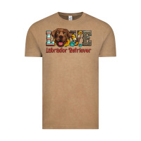 Vintage Coffee love labrador retriever Vintage Tee - Artiststas