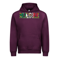 Mauve Wine mexican flag madre Urban Hoodie - Jasminsmagicworld