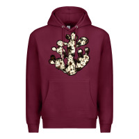 Burgundy cowhide cactus Premium Hoodie - JahusDesignShop