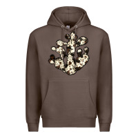 Coffee cowhide cactus Premium Hoodie - JahusDesignShop