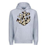 Heather Grey cowhide cactus Premium Hoodie - JahusDesignShop