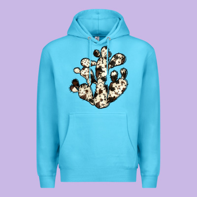 Cowhide Cactus Premium Hoodie Designed By Jahusdesignshop