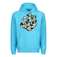Ocean Blue cowhide cactus Premium Hoodie - JahusDesignShop