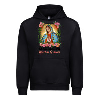 Black madrecita muchas gracias lady of Guadalupe Urban Hoodie - BarkalooDesign