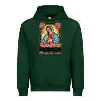 Forest Green madrecita muchas gracias lady of Guadalupe Urban Hoodie - BarkalooDesign