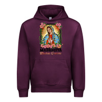 Mauve Wine madrecita muchas gracias lady of Guadalupe Urban Hoodie - BarkalooDesign