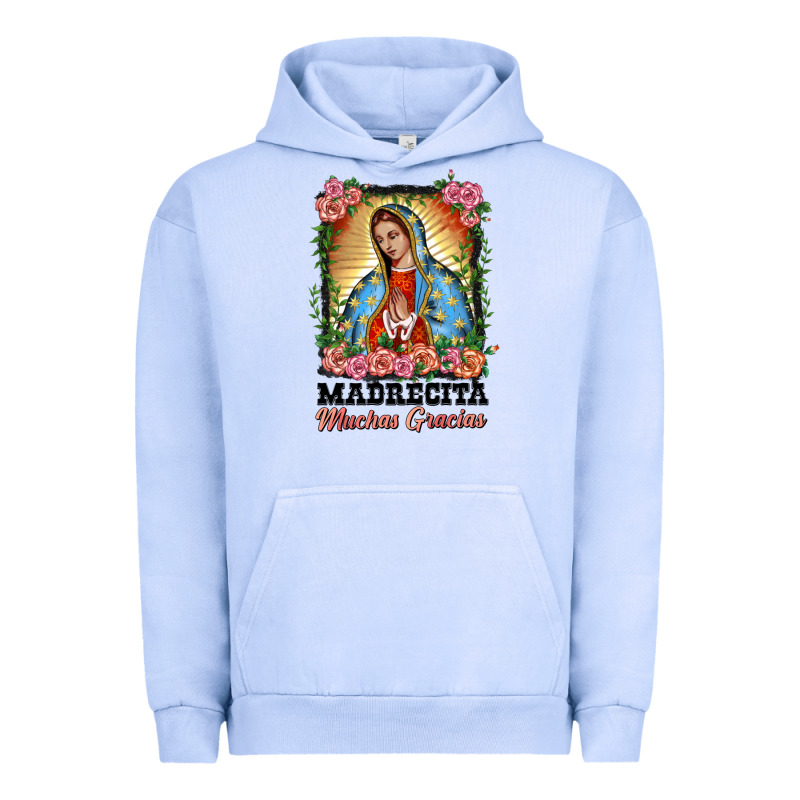 Madrecita Muchas Gracias Lady Of Guadalupe Urban Hoodie by BarkalooDesign | Teevron