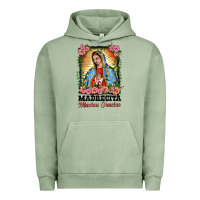 Pigment Oil Green madrecita muchas gracias lady of Guadalupe Urban Hoodie - BarkalooDesign