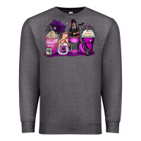 Charcoal Heather wednesday coffee cups Premium Sweatshirt - Zillion Design Studio