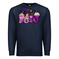 Navy wednesday coffee cups Premium Sweatshirt - Zillion Design Studio