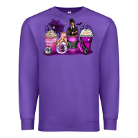 Purple wednesday coffee cups Premium Sweatshirt - Zillion Design Studio