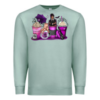 Seafoam wednesday coffee cups Premium Sweatshirt - Zillion Design Studio