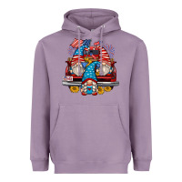 Lavender 4th of july gnomes farm truck Heavyweight Hoodie - Zillion Design Studio