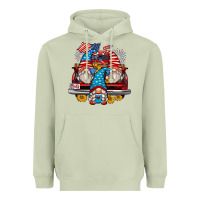 Matcha 4th of july gnomes farm truck Heavyweight Hoodie - Zillion Design Studio
