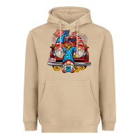 Mushroom 4th of july gnomes farm truck Heavyweight Hoodie - Zillion Design Studio
