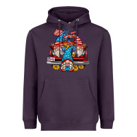Plum 4th of july gnomes farm truck Heavyweight Hoodie - Zillion Design Studio