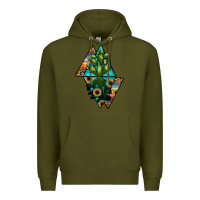 Army Green cactus1 Premium Hoodie - JahusDesignShop
