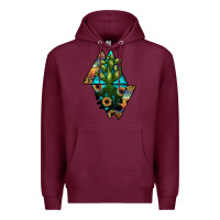 Burgundy cactus1 Premium Hoodie - JahusDesignShop