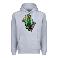 Heather Grey cactus1 Premium Hoodie - JahusDesignShop