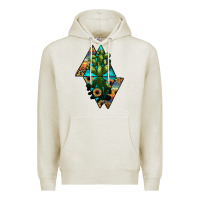 Oatmeal Heather cactus1 Premium Hoodie - JahusDesignShop