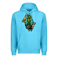 Ocean Blue cactus1 Premium Hoodie - JahusDesignShop