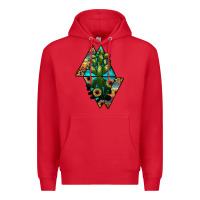 Red cactus1 Premium Hoodie - JahusDesignShop
