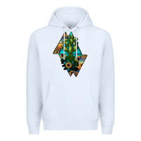 White cactus1 Premium Hoodie - JahusDesignShop