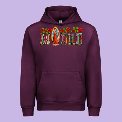 Madre Lady Of Guadelupe Urban Hoodie Designed By Barkaloodesign
