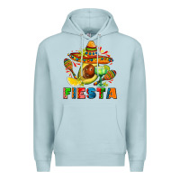 Blue Mist fıesta with avocado and sombrero Premium Hoodie - AdoDesignShop