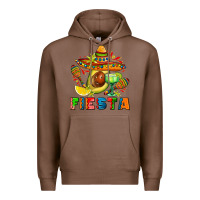 Chestnut fıesta with avocado and sombrero Premium Hoodie - AdoDesignShop