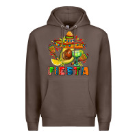 Coffee fıesta with avocado and sombrero Premium Hoodie - AdoDesignShop