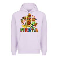 Lilac fıesta with avocado and sombrero Premium Hoodie - AdoDesignShop