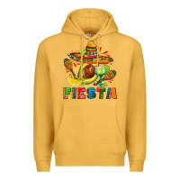 Mustard fıesta with avocado and sombrero Premium Hoodie - AdoDesignShop