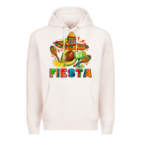 Pale Pink fıesta with avocado and sombrero Premium Hoodie - AdoDesignShop
