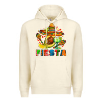 Sandshell fıesta with avocado and sombrero Premium Hoodie - AdoDesignShop