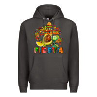 Smoke fıesta with avocado and sombrero Premium Hoodie - AdoDesignShop