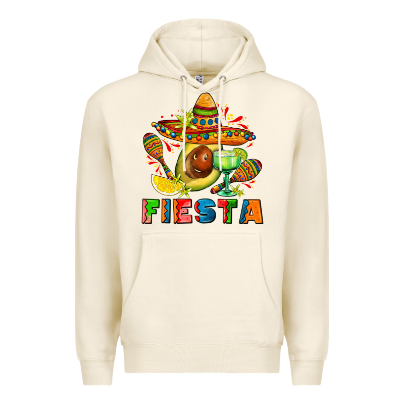 Fıesta With Avocado And Sombrero Premium Hoodie by AdoDesignShop | Teevron