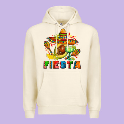 Fıesta With Avocado And Sombrero Premium Hoodie Designed By Adodesignshop