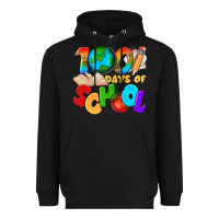 Black 100 days of school Heavyweight Hoodie - texasbilliewilder