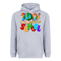 Heather Grey 100 days of school Heavyweight Hoodie - texasbilliewilder